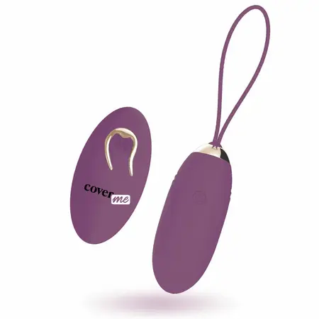 Coverme Lapi Lila daljinski upravljivo intimno jaje, 12 režima, Silikon, 7cm