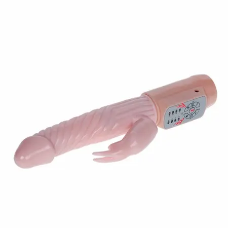 Baile Fire Bunny Rotator Intimate Machine with Heating System 220mm Pink