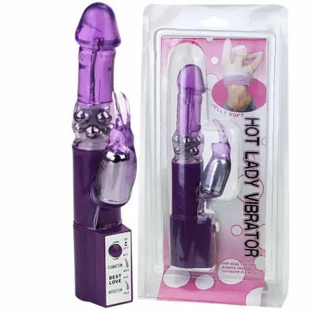 Baile Hot Lady II Dual-Action Rotating Intimate Machine 24cm Pearl Pink