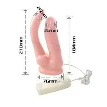 Baile Dual Vibration Latex Intimate Machine with Suction Base 25 cm