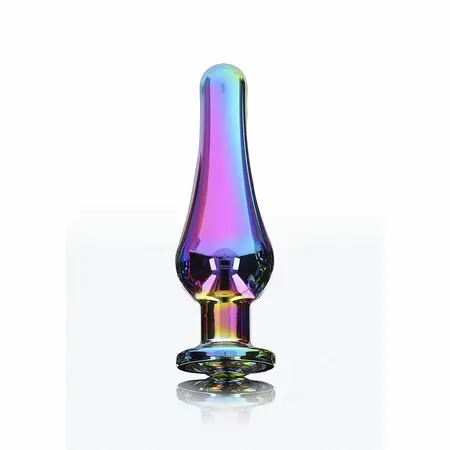 ToyJoy Twilight Bum Bijou Srednji aluminijumski čep sa duginim draguljem 11cm