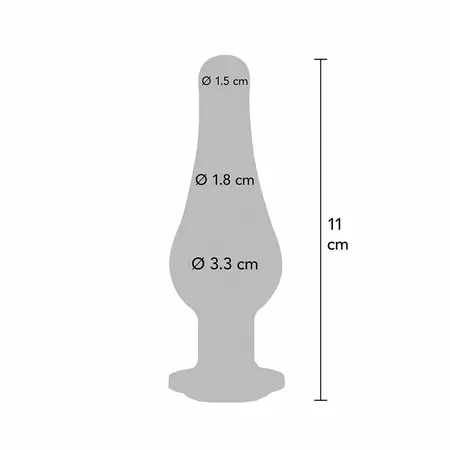 ToyJoy Twilight Bum Bijou Srednji aluminijumski čep sa duginim draguljem 11cm