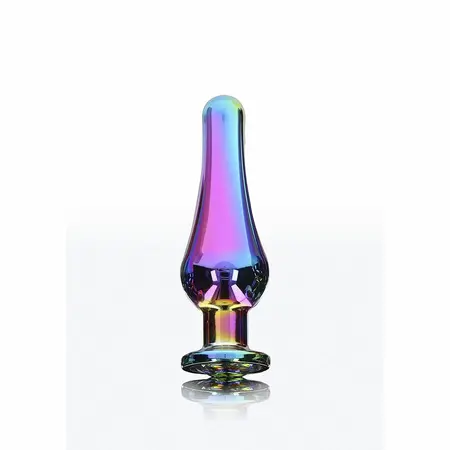 ToyJoy Twilight Bum Bijou Mali aluminijumski čep sa duginim kristalom 9.2cm
