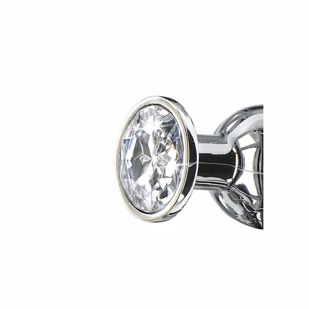 ToyJoy Diamond Bum Bijou Mali srebrni čep sa dekorativnim draguljem 9.2cm