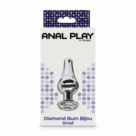 ToyJoy Diamond Bum Bijou Mali srebrni čep sa dekorativnim draguljem 9.2cm