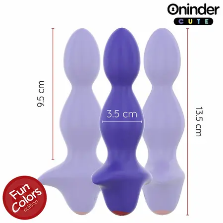 ONINDER Cute vibrirajući intimni čep Ljubičasti – Aplikacijski kontrolisan, 13.5 cm