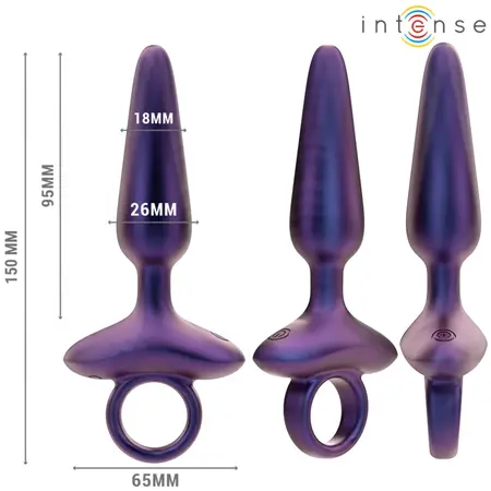 INTENSE Marlon Model 4 Vibrating Silicone Plug with Remote, Black