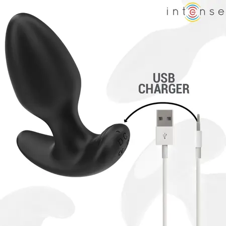 Intense Joey Wireless Anal Device 10 Vibration Modes Black Silicone 10cm