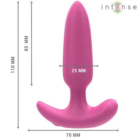 INTENSE ROSS Pink Intimate Plug 10 Vibration Modes Remote 11cm
