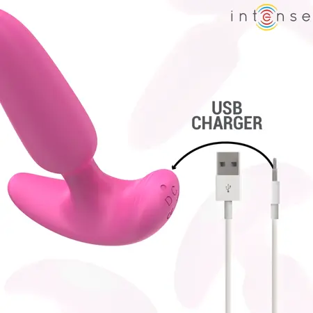 INTENSE ROSS Pink Intimate Plug 10 Vibration Modes Remote 11cm