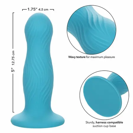 CalExotics Wave Rider Swell Plavi Analni Čep od Tečnog Silikona 12 cm