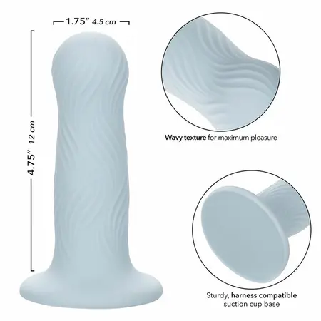 CalExotics Wave Rider Foam Intimni Čep Plavi Silikon Fleksibilna Baza