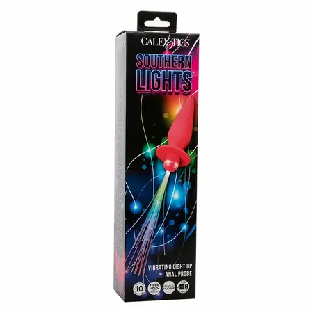 CalExotics Southern Lights Svetleći Silikonski Čep 10 Režima Roze