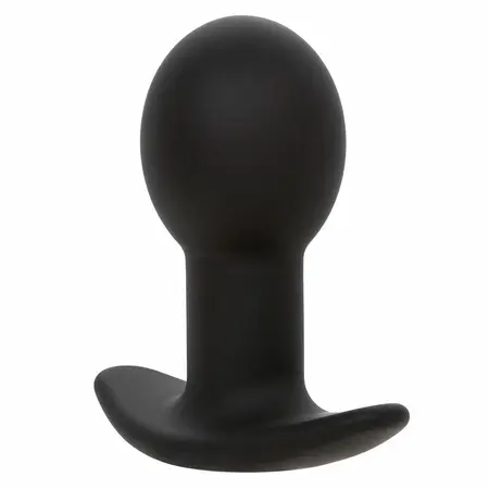 CalExotics Rock Bottom Silikonski Crni Vibrirajući Čep 10 Režima USB Punjiv
