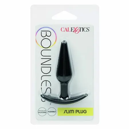 CalExotics Boundless Slim Silikonski Čep Fleksibilni 7.5cm Crni