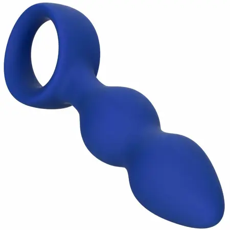 CalExotics Admiral Advanced Blue Silicone Beaded Intimate Plug 12cm