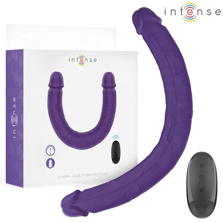 INTENSE Gunter Double Vibrating Model 40cm Purple Remote-Controlled