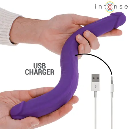 INTENSE Gunter Double Vibrating Model 40cm Purple Remote-Controlled
