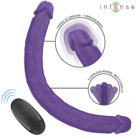 INTENSE Gunter Double Vibrating Model 40cm Purple Remote-Controlled