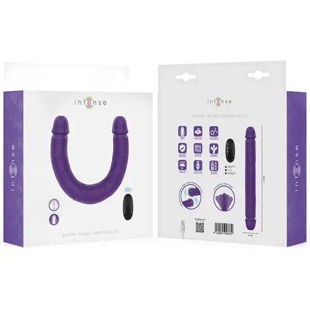 INTENSE Gunter Double Vibrating Model 40cm Purple Remote-Controlled