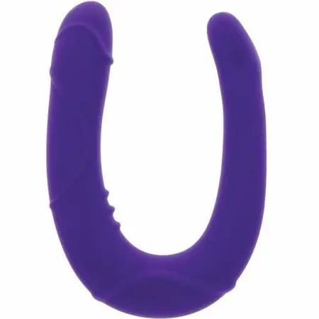 Get Real Vogue Mini Dvostrani Silikonski Model Ljubičasti 21 cm