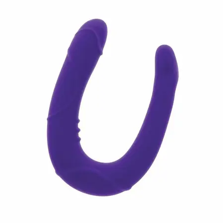 Get Real Vogue Mini Dvostrani Silikonski Model Ljubičasti 21 cm