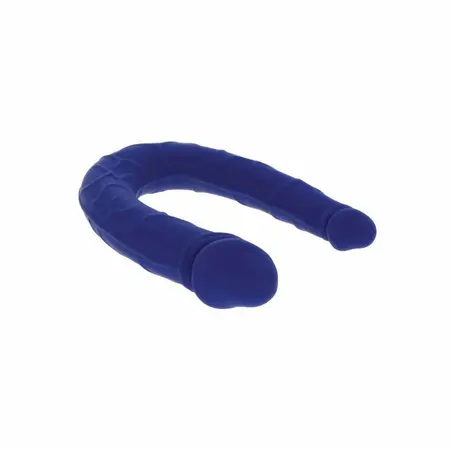 Get Real Mini Dvostruki Model Plavi – Anatomski Silikonski U-Oblik 16 cm