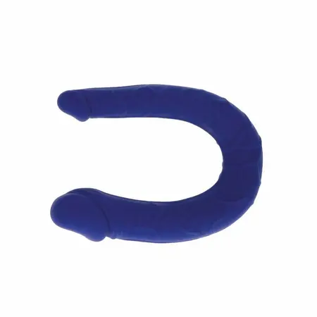 Get Real Mini Dvostruki Model Plavi – Anatomski Silikonski U-Oblik 16 cm