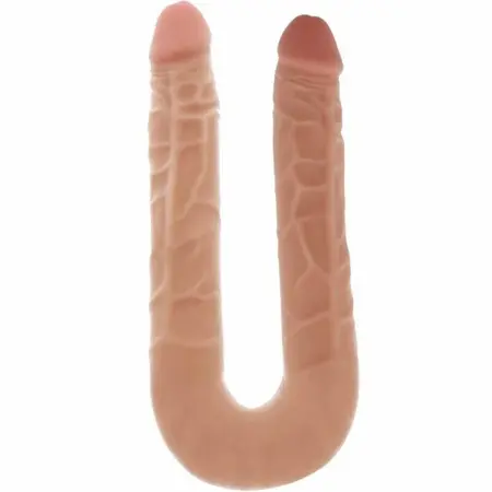 Get Real Double Dong 40 cm Skin – Fleksibilni Dvostrani Model, PVC