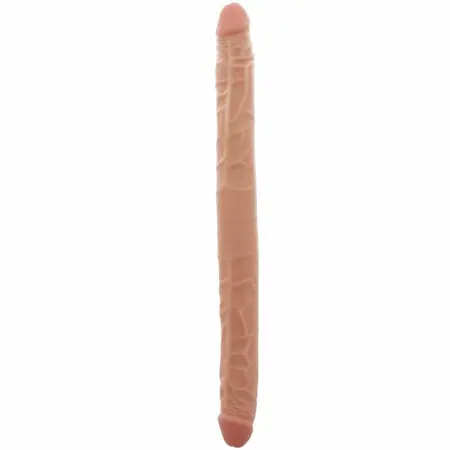 Get Real Double Dong 40 cm Skin – Fleksibilni Dvostrani Model, PVC