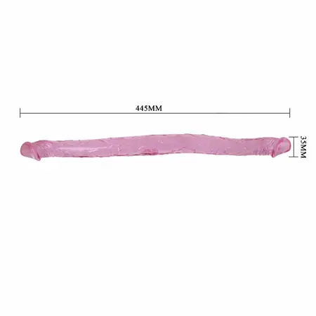 Baile Double Dong Lilac 44.5 cm - Flexible Dual-Ended Intimate Model