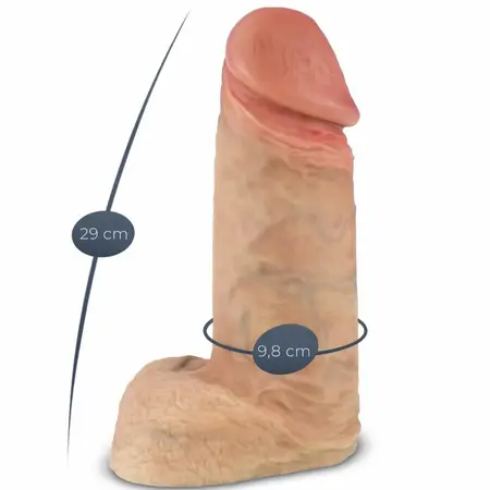 SilexD Model 1 Xtreme Silikonski Intimni Sistem 28 cm, Usisna Baza
