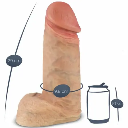 SilexD Model 1 Xtreme Silikonski Intimni Sistem 28 cm, Usisna Baza