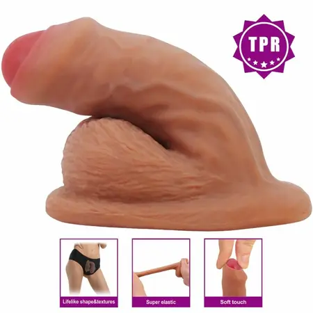 PRETTY LOVE Warnell Elastic Intimate Model 9.5 cm Mulato Color TPR