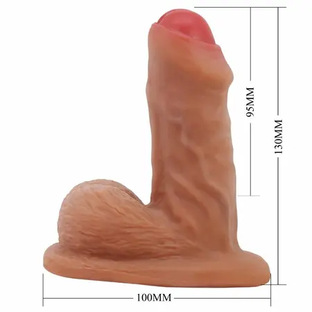 PRETTY LOVE Warnell Elastic Intimate Model 9.5 cm Mulato Color TPR
