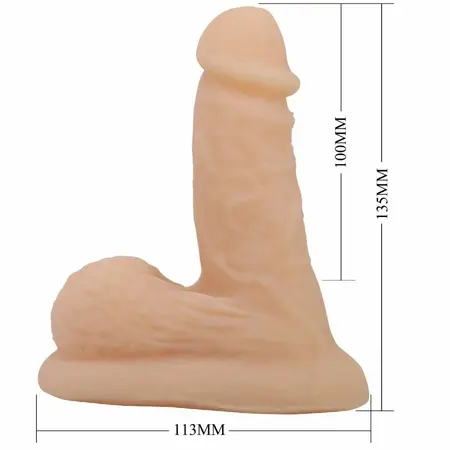 Pretty Love Wildon Intimni Model 10 cm Natural - Fleksibilni TPR Sistem