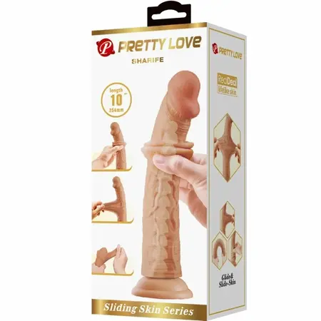 Pretty Love Sharife Intimna Mašina 25cm Boja Kože, Usisna Baza, TPR