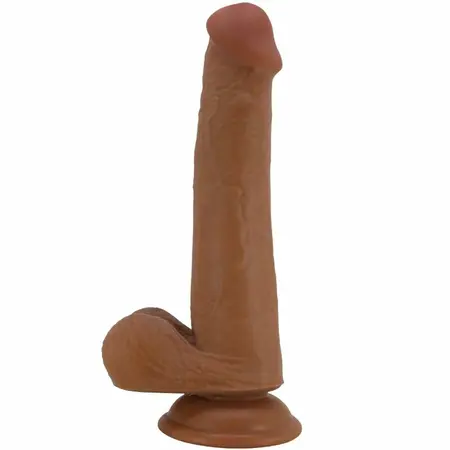 Pretty Love Tallen Anatomical Silicone Model Brown 22cm Suction Base