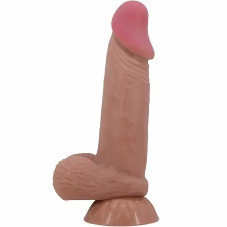 Pretty Love Sliding Skin Series Model - Brown, Suction Base, 19.4 cm