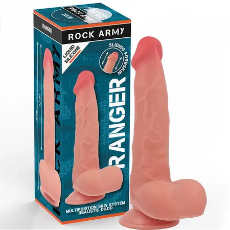 Rockarmy Tečni Silikon Ranger 22cm Intimni Sistem sa Usisnom Bazom