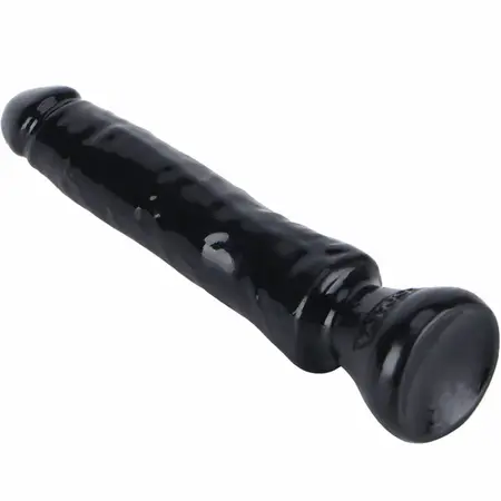 GET REAL Starter 16 cm Crni - Fleksibilni Intimni Model sa Usisnom Bazom