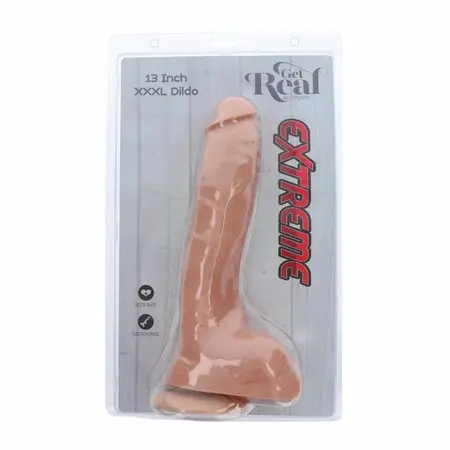 Get Real Intimni Uređaj 34 cm Boja Kože - Veliki Anatomski Model sa Usisnom Bazom