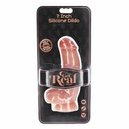 Get Real Silikonski Model 18 cm sa Usisnom Bazom, Ten Kože