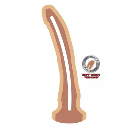 Get Real Dual Density Model 20.5 cm Ten Kože - Fleksibilni Intimni Sistem