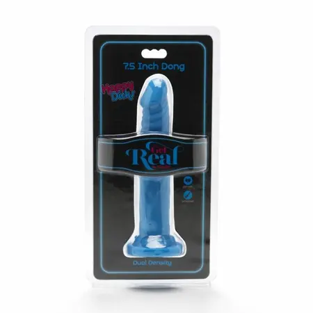 Get Real Happy Dicks Model Plavi 19 cm - Anatomski Sistem sa Usisnom Bazom