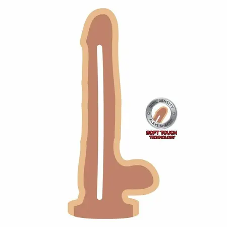 Get Real Dual Density Intimni Model 12 cm sa Usisnom Bazom Boje Kože