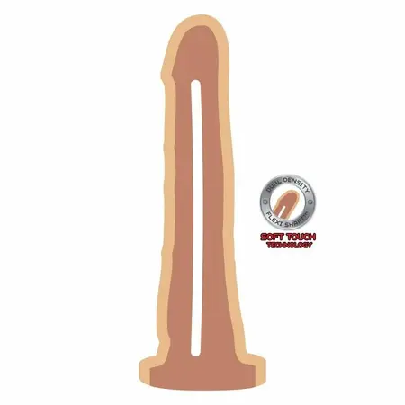 Get Real Dual Density Intimni Uređaj 19 cm Boje Kože Usisna Baza