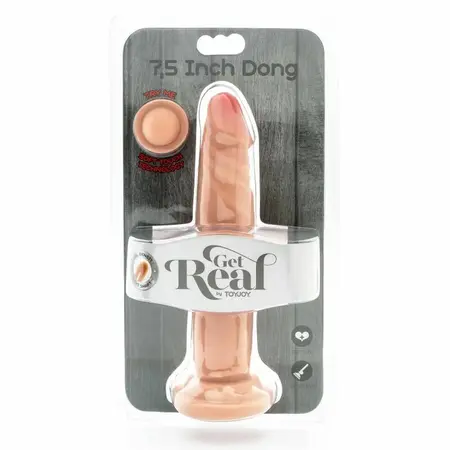Get Real Dual Density Intimni Uređaj 19 cm Boje Kože Usisna Baza