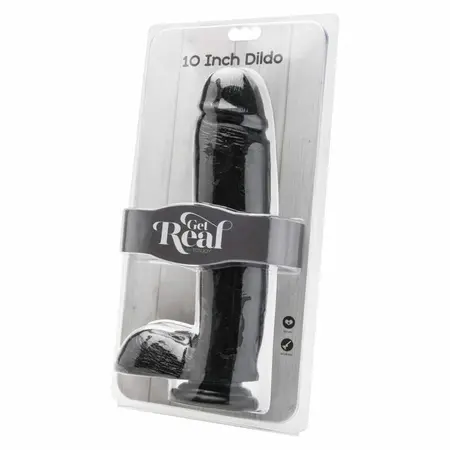 Get Real Crni Intimni Model 25.5 cm sa Anatomskom Bazom