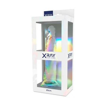 XRAY Transparentni intimni model 21 cm x 4 cm Jelly materijal, usisna baza